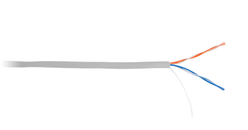 Кабель NETLAN UTP 2 пары, Кат.5, внутренний, PVC, 24 AWG, одножильный, 100МГц, 230м | код _EC-UU002-5-PVC-GY_230 | NETLAN Кабель NETLAN UTP 2 пары, Кат.5, внутренний, PVC, 24 AWG, одножильный, 100МГц, 230м | код _EC-UU002-5-PVC-GY_230 | NETLAN