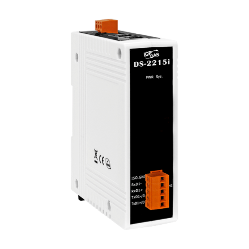 DS-2215i CR Device Server with 2-port Ethernet Switch and 1 Isolated RS-422/485 Port (RoHS) | код 00-06134794 | ICP DAS