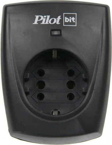 Сетевой фильтр Pilot Bit (1 розетка) черный (коробка) | код 1033619 | PILOT Сетевой фильтр Pilot Bit (1 розетка) черный (коробка) | код 1033619 | PILOT