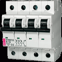 Авт. выключатель ETIMAT 10 3p+N D 10A (10kA) | код 002156714 | ETI
