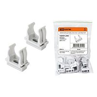 Крепеж-клипса для трубы 32 мм (5шт) - цвет белый TDM | код SQ0405-2004 | TDM