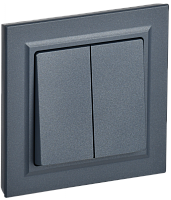 BRITE Выключ. 2-кл. 10А в сб. ВСР10-2-0-БрМ мар. IEK | код BR-V20-0-10-K35-F | IEK