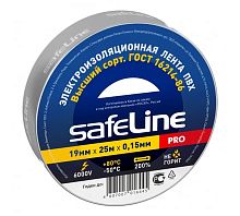 Изолента Safeline 19/25 серо-стальной | код 12128 | SafeLine