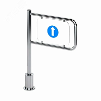 Калитка механическая с пружинным возвратом К-11 правая 600, преграждающая табличка в комплекте | код ВЗР 1993-1 | Oxgard