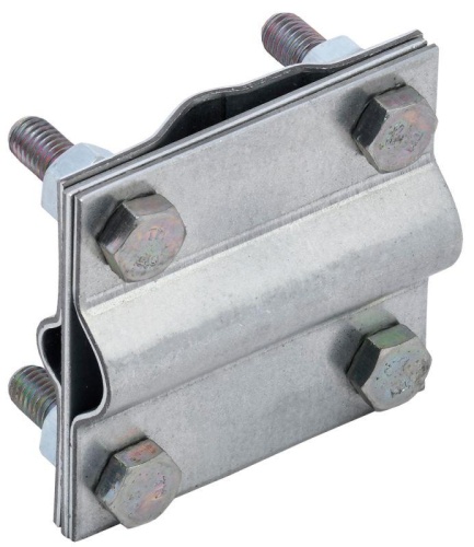  Зажим заземления крестообразный стержень-полоса/пруток оцинкованная сталь | код ZGC33-11-1-16-40 | IEK