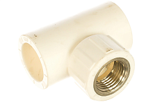 Тройник полипропиленовый PPR комбинированный ВР 25 х 1/2' | код 9500002512 | Политэк