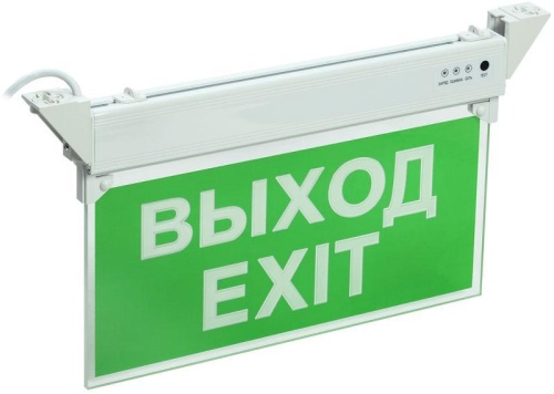 Светильник светодиодный ССА 2101 "ВЫХОД-EXIT" 3ч 3Вт ВЫХОД-EXIT IP20 аварийный | код LSSA0-2101-3-20-K03 | IEK