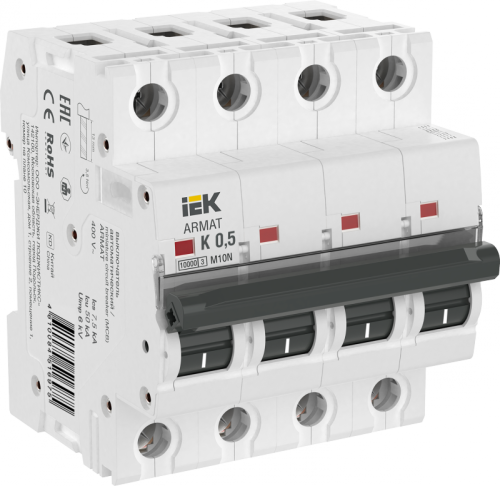ARMAT Авт. выкл. M10N 4P K 0,5А IEK | код AR-M10N-4-K0D5 | IEK ARMAT Авт. выкл. M10N 4P K 0,5А IEK | код AR-M10N-4-K0D5 | IEK