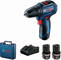 Дрель-шуруповерт Bosch GSR 12V-30 аккум. патрон:быстрозажимной (кейс в комплекте) (06019G9000) | код 2022011 | BOSCH