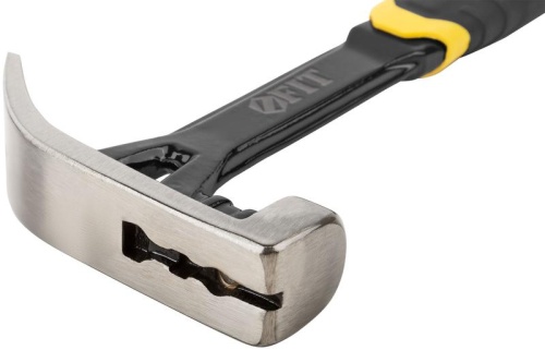 Молоток-гвоздодер Профи 450г цельнометал. FIT 44796 фото 4