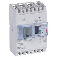 Автоматический выключатель DPX3 160 - термомагн. расц. - с диф. защ. - 36 кА - 400 В~ - 4П - 100 А | код. 420115 | Legrand 