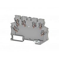 327 099, Клемма для произвольной электронной схемы 3 входа, 3 выхода, 4 мм.кв.,с заземлением (Серый), MDB 6E | код 0.0.0.3.27099 | KLEMSAN