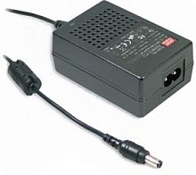 Адаптер настольный, AC-DC, медицинский, 18Вт, вход 80...264B AC 47...63 Гц, 113...370B DC, выход 18В/1A, изоляция 4000В AC, 79x54x33мм, -25...+60С, сетевой разъём IEC320-C8, выходной разъем 11, диам. 5.5х2.1мм | код GSM18B18-P1J | MeanWell