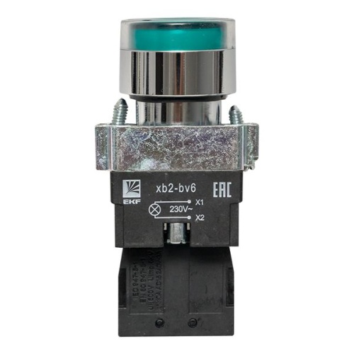 Кнопка BA31 с подстветкой 230В зеленая NO PROxima | код xb2-bw31-230 | EKF фото 5