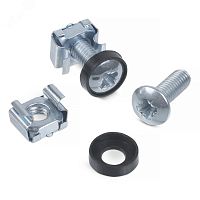 Винт с шайбой и гайкой M6 для крепления 19'' обор удования (1 шт) | код SH-J014 | Cabeus