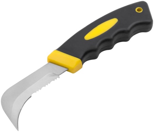 Нож для напольных покрытий, нерж.сталь, прорезиненная ручка | код 10630 | FIT