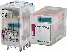Реле электромеханическое ERM4-220 DCL 4p | код 002473023 | ETI