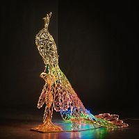 Декоративная 3D Павлин 200 см | код 501-654 | NEON-NIGHT