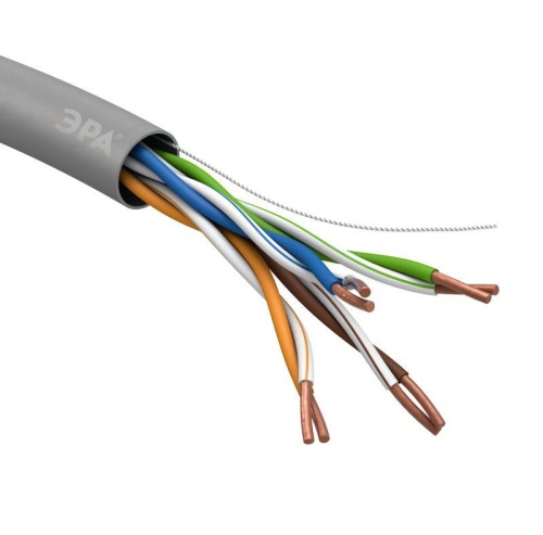 Кабель UTP 4x2x24 AWG Cat5e CU PVC 305м (м) | Код. Б0044429 | ЭРА