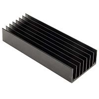 Радиатор охлаждения воздушный RUICHI HS 117-100, алюминиевый с чернением | код 88484 | Ruichi