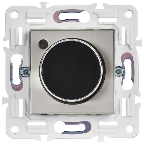 Термостат электронный SKANDY SK-T01N с индикацией никель IEK SK-RT11-K50