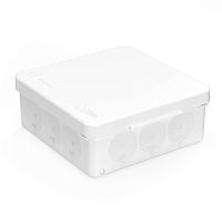 Коробка распределительная 60-0303-9003 для прямого монтажа двухкомпонентная безгалогенная (HF) белая 100х100х40 (90шт/кор) Промрукав | код 60-0303-9003 | ПРОМРУКАВ
