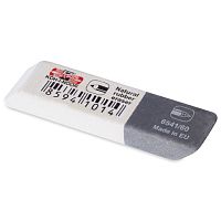 Ластик KOH-I-NOOR 6541/60, 50х13х7 мм, бело-серый, прямоугольный, скошенные края, натуральный каучук, 6541060007KDRU | код 220403 | KOH-I-NOOR