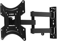 Кронштейн для телевизора Hyundai GL-N2 черный 20-48 макс.15кг настенный поворотно-выдвижной и наклонный | код 1942807 | HYUNDAI