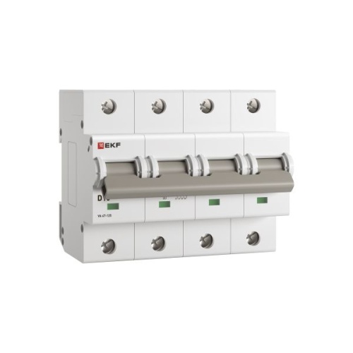 Автоматический выключатель ВА 47-125 4P 10А (D) 15кА PROXIMA EKF | код mcb47125-4-10D | EKF фото 3 Автоматический выключатель ВА 47-125 4P 10А (D) 15кА PROXIMA EKF | код mcb47125-4-10D | EKF фото 3