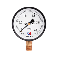 Манометр общетехнический радиальный ТМ-610Р.00 0...1,6 МРа 1/2' кл.1.5 | код 00000006956 | РОСМА
