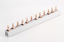 Шинка гребенчатая P-3L-1000/16, тип штырь, 3P-54Mod., 16mm?, 80A, 230/415V, 1000mm | код KP35416 | KASEEY