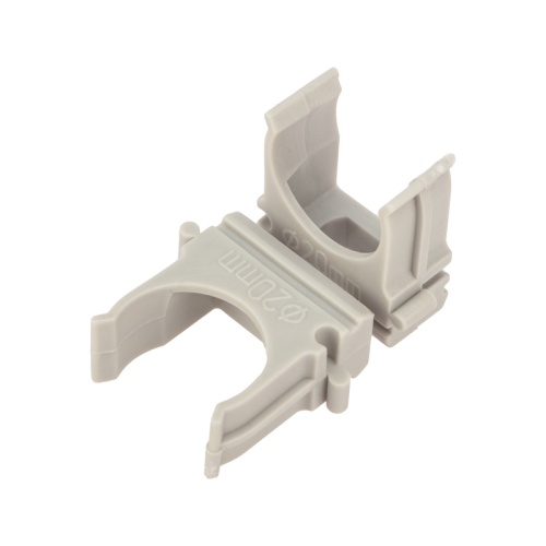 Крепеж-клипса для трубы o 20 мм серая (10 шт./уп.) REXANT | код 28-0120-4 | REXANT