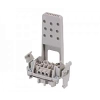 Розеточная контактная вставка REVOS с винтовой фиксацией провода, с монтажной рамкой с упорами для защелок, с разгрузкой от натяжения, 10 контакта + PE, 500 V, 16 А | код Z5.570.2256.0 | Wieland