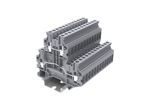 TUD4-FUSELED220-GY Клемма TU 1-1 с держателем предохранителя, с индикацией 220В, 4мм2, сер., шт | код TUD4-FUSELED220-GY | SUPU