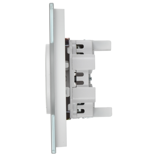 SKANDY Роз. 2-я без з/к/ш стекло 10А SK-R03W арк. бел. IEK | код SK-R20-10-K01 | IEK фото 3