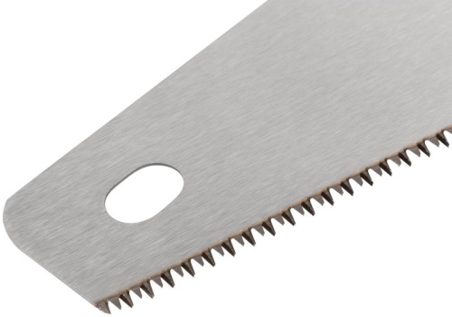 Ножовка по дереву мелкий каленый зуб 14 ТPI 3D заточка 3К пласт.прорезиненная ручка профи 350мм FIT 40481 фото 4