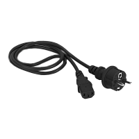 Шнур питания C13-Schuko прямая, 220В, 10А, черный, 2 метра | код LAN-PP13/SH-2.0-BK | LANMASTER