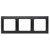 Стокгольм Рамка 3-местная черная PROxima | код EAM-G-302-30 | EKF