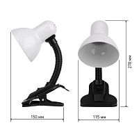 Светильник N-212-E27-40W-W настол. бел. ЭРА Б0035059