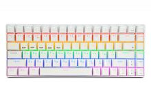 Клавиатура беспр. механ. Gembird KBW-G520L (бел), BT 5.0/2,4 ГГц/USB, мех, переключатели Outemu Blue, | код KBW-G520L | Gembird