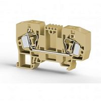 306 250, Клеммник пружинный 10мм.кв. (бежевый), YBK10 | код 0.0.0.3.06250 | KLEMSAN