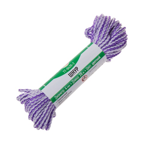 Шнур ?4 мм ЧЕТЫРЕ СЕЗОНА 20 м цветной | код 77-0420-2 | ЧЕТЫРЕ СЕЗОНА Шнур ?4 мм ЧЕТЫРЕ СЕЗОНА 20 м цветной | код 77-0420-2 | ЧЕТЫРЕ СЕЗОНА