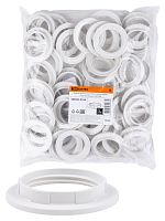 Кольцо для патрона Е27, термостойкий пластик, белый, Б/Н TDM | код SQ0335-0164 | TDM