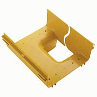 Крышка вертикального отвода с лотка 240 мм на лоток 120 мм, желтая | код LAN-OT240-VT120C | LANMASTER