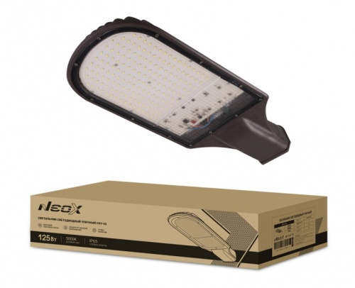 Светильник уличный светодиодный СКУ-02 125Вт 230В 5000К 13125Лм 105лм/Вт IP65 NEOX | код 4690612038278 | NEOX