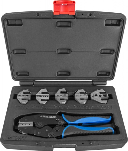 AR030058 Пресс-клещи обжимные со вставками в наборе, 7 предметов | код AR030058 | JONNESWAY
