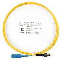 Cabeus FOP(s)-9-SC-FC-15m Шнур оптический simplex SC-FC 9/125 sm 15м LSZH | код 8363c | Cabeus