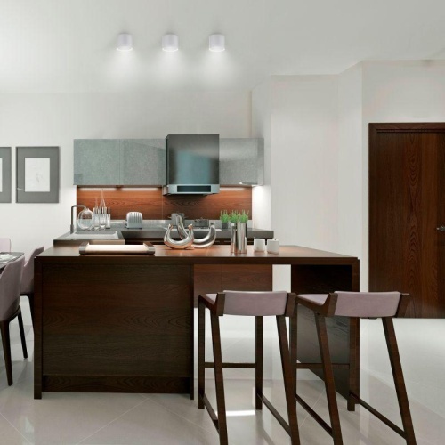 Светильник светодиодный ДБО 10 Вт 720 лм 4100К AC 220В Белый IP20 D75х75мм Алюминий с рассеивателем Overhead Gauss | код HD024 | Gauss фото 4