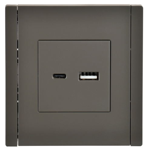 FORTE&PIANO Роз. USB A+C 3,1А FP350 сер. IEK | код FP-U22-D31-K03 | IEK фото 2