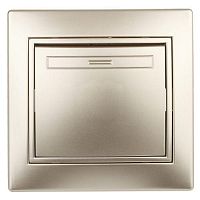 Переключатель Intro Plano 1-108-04 промежуточный, 10А-250В, IP20, СУ, шампань | код Б0053822 | ЭРА